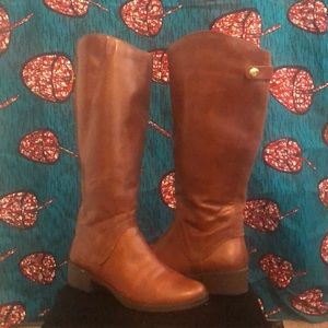 Winter Boots.  cognac or camel color worn once!